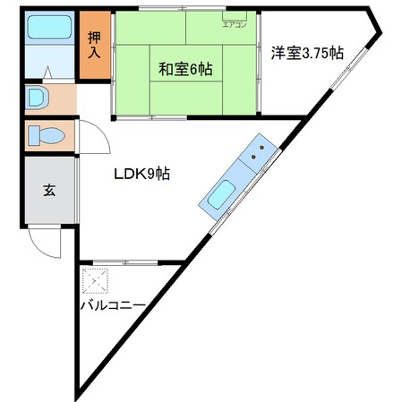 コーポ静　の物件間取画像